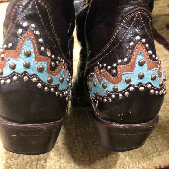 Not for sale. Vargas women studded silver cowgirl boots size 41/2. - Picture 5 of 9